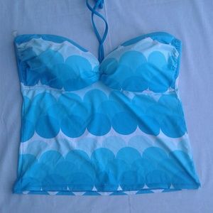 La Blanca Blue Halter Bikini Top 14